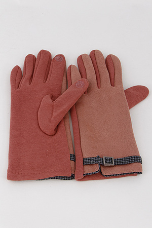 Winter Fashion Glove With Belt 6JCA